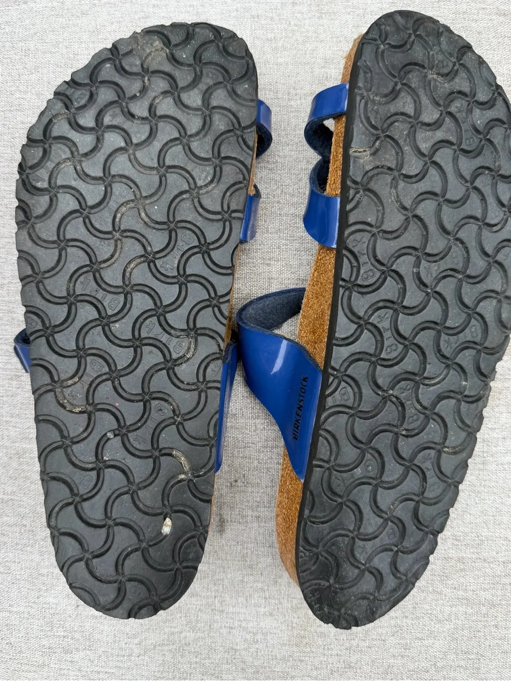 Birkenstock glossy blue